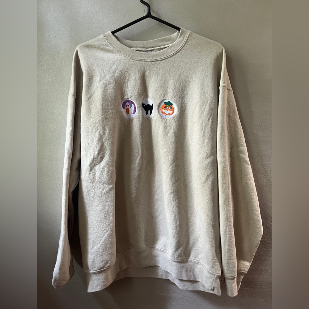 Halloween Embroidered Sweatshirt